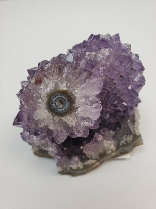 紫水晶鎮晶花財眼 Size 385.5g 6x10.5cm