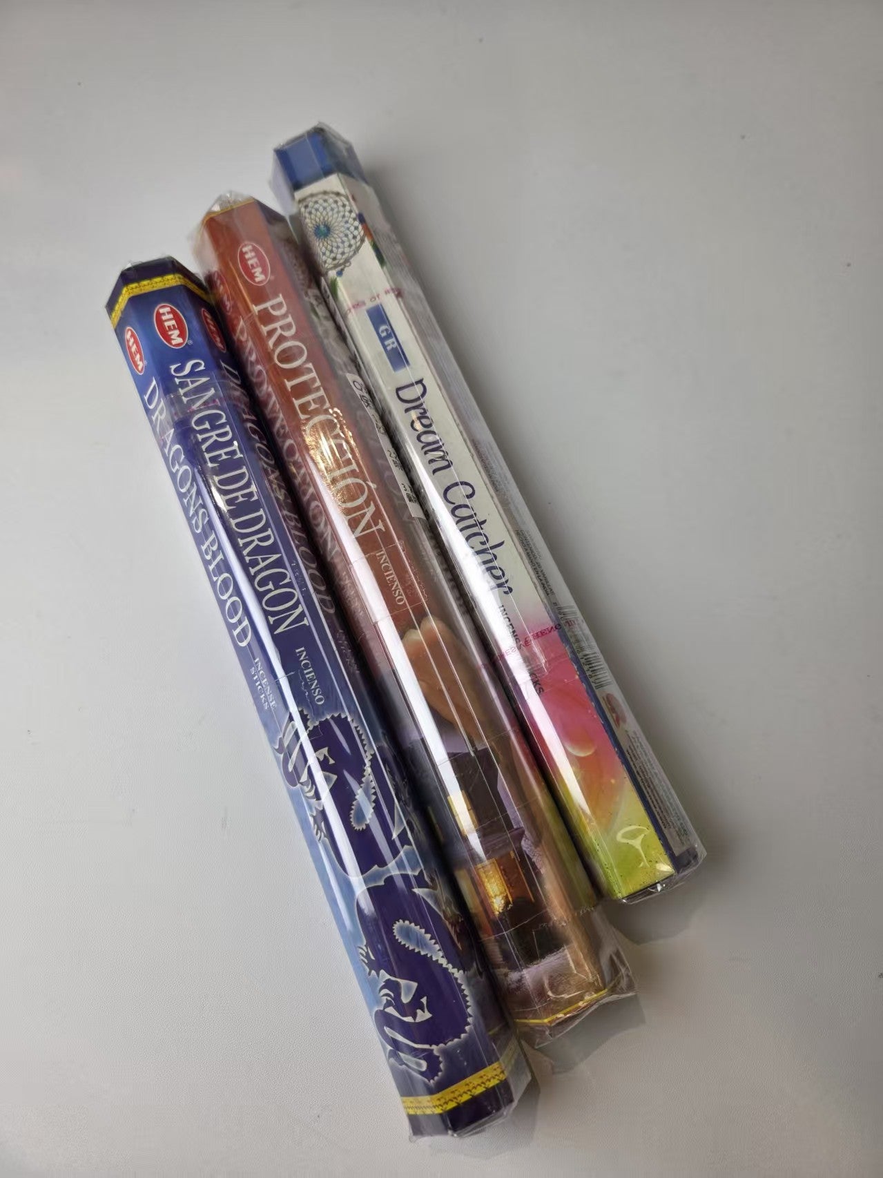 最強CP值組合線香>>多夢改善睡眠系列<< 捕夢網+保護+藍龍血 Protection Dream Catcher Blue Dragons Blood;