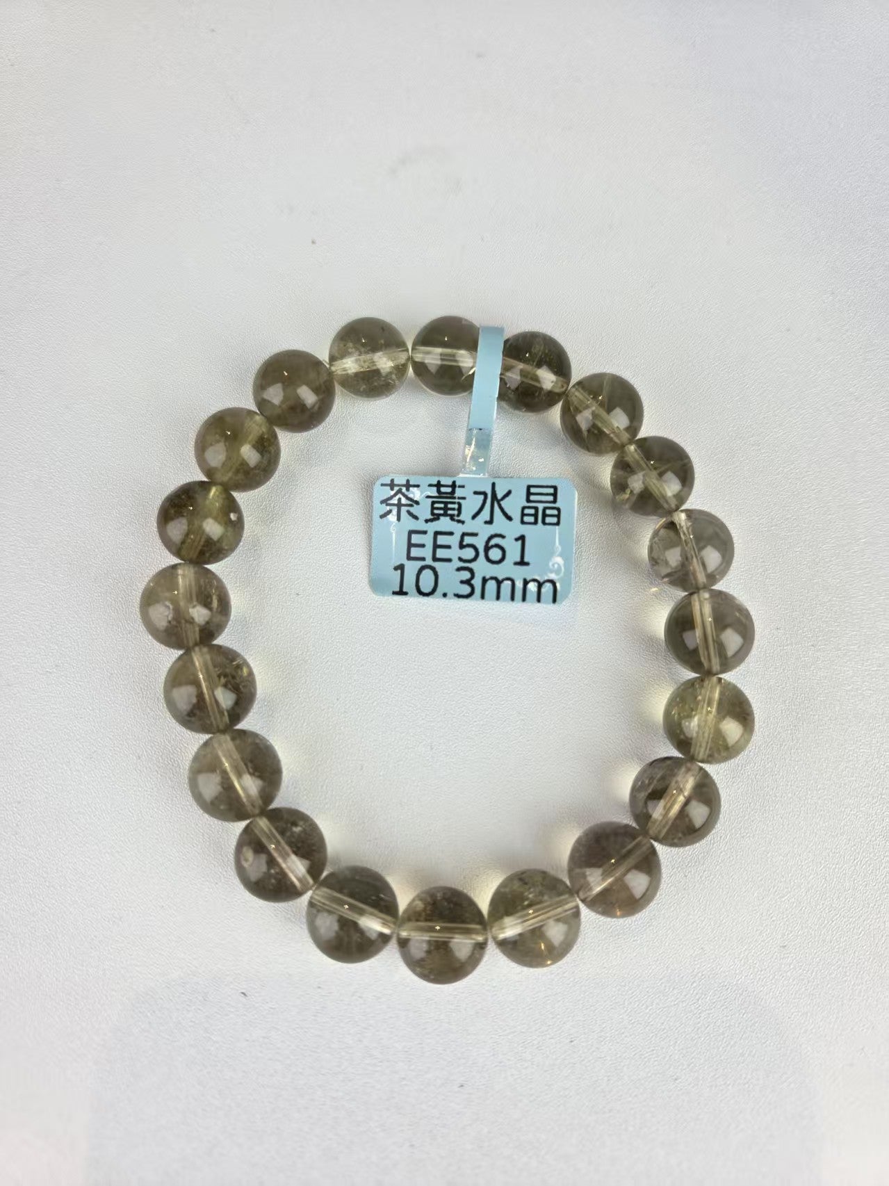 EE561 茶黃水晶手鏈 29.2g 10.3mm (Approx.)