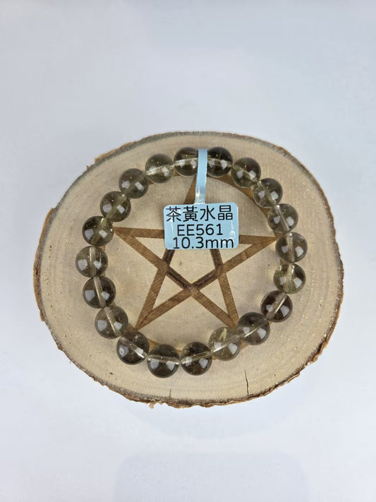 EE561 茶黃水晶手鏈 29.2g 10.3mm (Approx.)