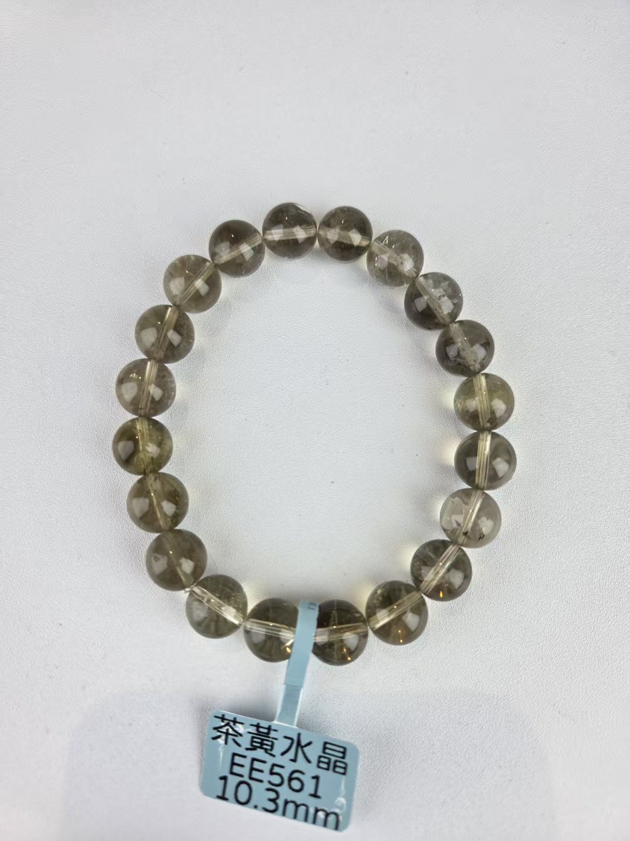 EE561 茶黃水晶手鏈 29.2g 10.3mm (Approx.)