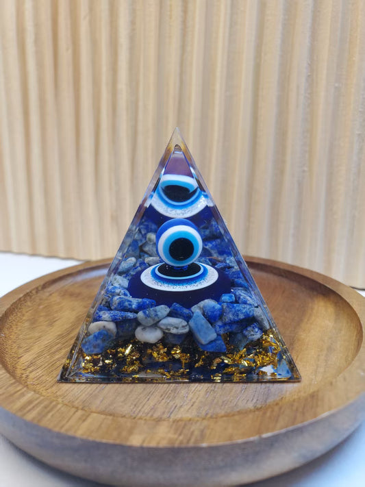 J964 能量金字塔土耳其之眼 Size 5cmX5cm