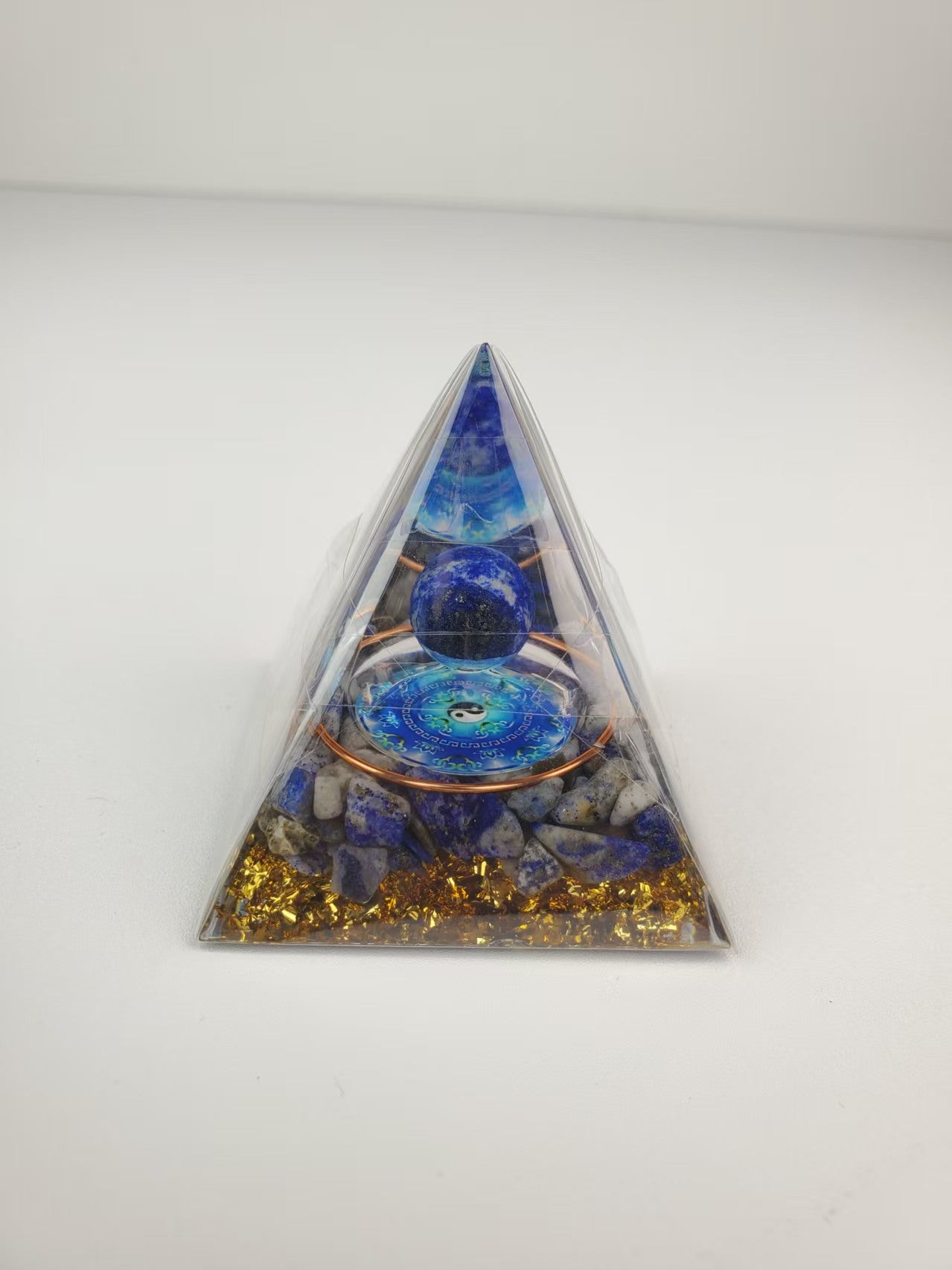 J958 能量金字塔太極青金球 Size 5cmX5cm