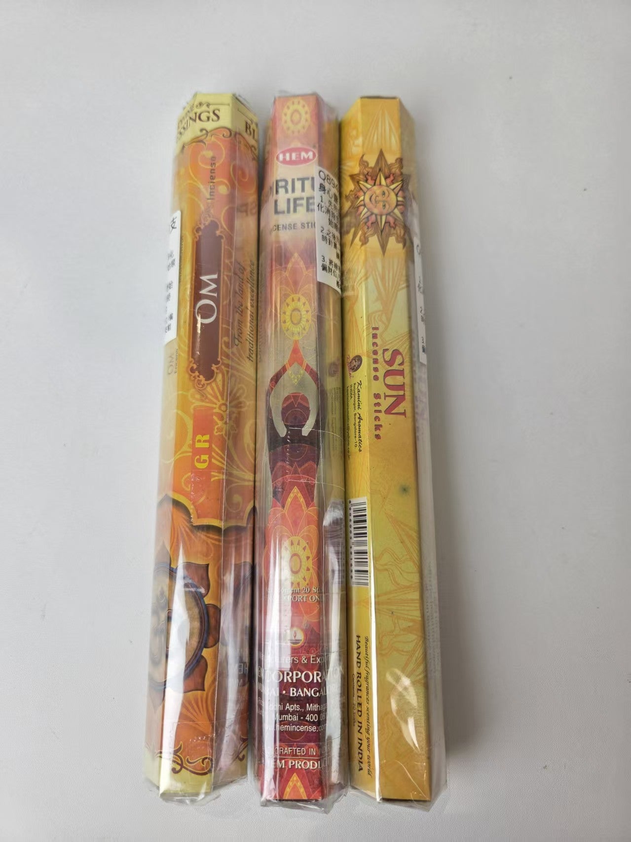 最強CP值組合線香>>身心靈健康系列<< OM+瑜珈+太陽 OM Spiritual Life SUN